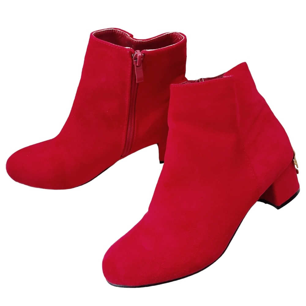 Camssoo Embellished Heel Booties